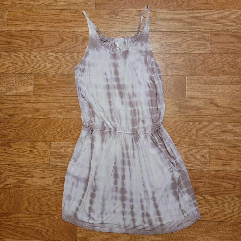 Soft Joie Tan & White Apron Waist Swim Cover Up Dress
